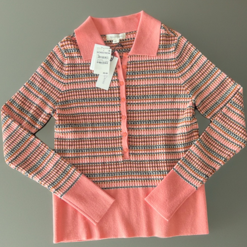 Striped Collared Sweater